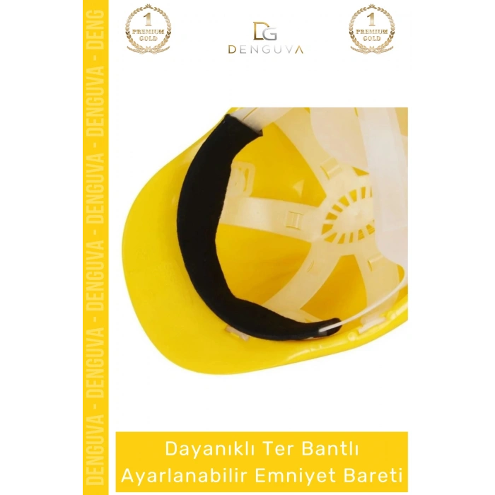 #Baret Essafe CE Belgeli Havalandırmalı Ekonomik Profesyonel İş Güvenliği Sarı Emniyet Bareti