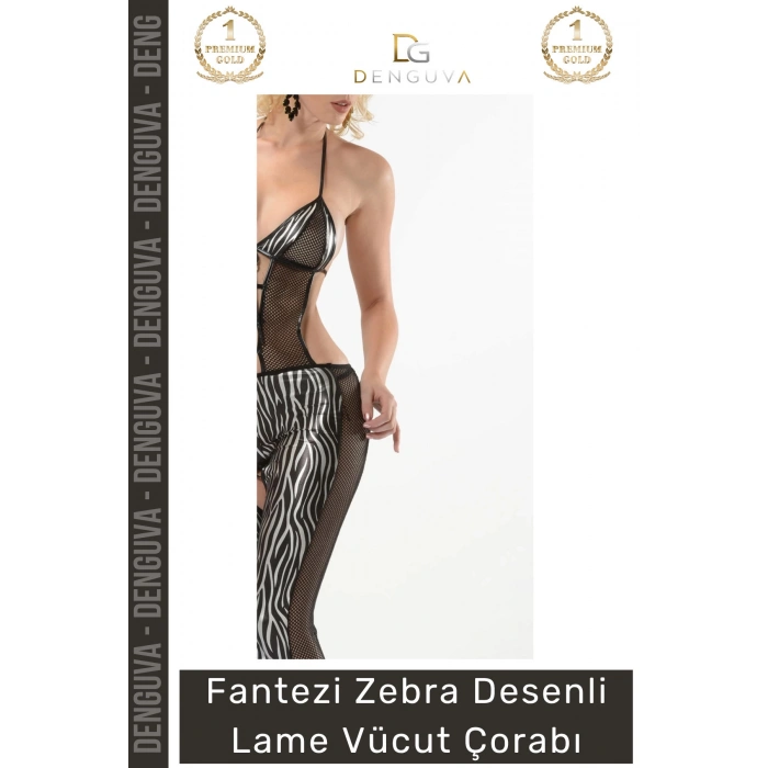 #VücutÇorabı Şık Kaliteli Esnek Çok Renkli Fantezi Tulum Yanları File Detaylı Desenli Lame Vücut Çorabı