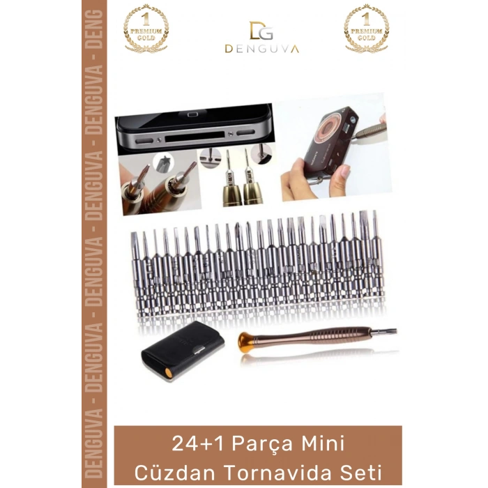 #Tornavida 25 Parça Hassas Elektronik Tamir Takımı Telefon Onarım Profesyonel Mini Cüzdan Tornavida