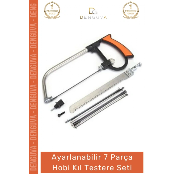 #Testere Ahşap Mdf Sunta Cam Kesme Desen Verme Hassas Metal Saplı 7 Parça Hobi Kıl Testere Seti