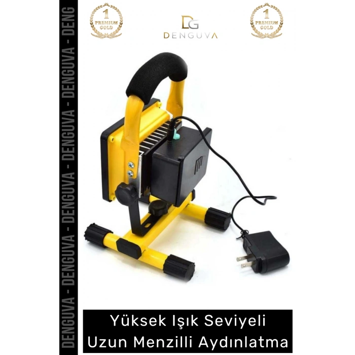 #Projektör 30W COB LED 2400 Lümen IP44 Su Geçirmez SOS Modlu Taşınabilir Kamp Şarjlı Spot Lamba Projektör