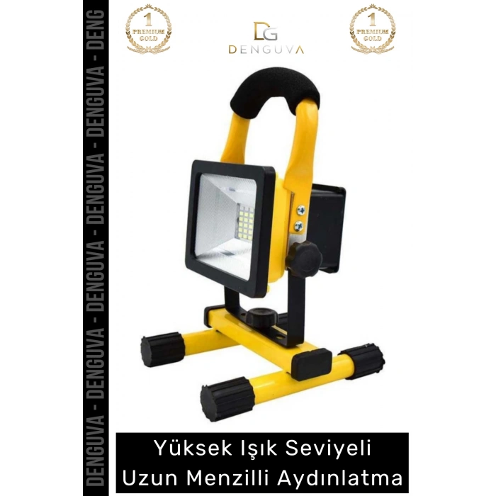 #Projektör 30W COB LED 2400 Lümen IP44 Su Geçirmez SOS Modlu Taşınabilir Kamp Şarjlı Spot Lamba Projektör