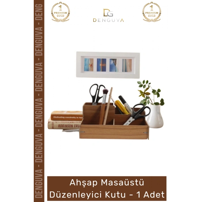#AhşapDüzenleyici Ofis Çalışma Masası Organizer Kalemlik Bölmeli Doğal Şık Ahşap Masaüstü Düzenleyici Kutu