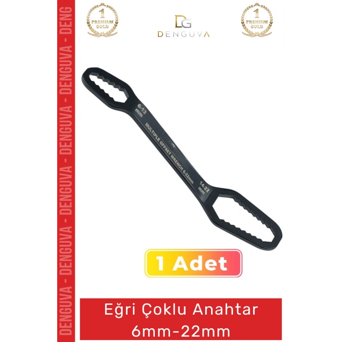 #Anahtar Paslanmaz Çelik Yerli Üretim Profesyonel Dayanıklı Ergonomik Eğri Çoklu Anahtar 6mm-22mm
