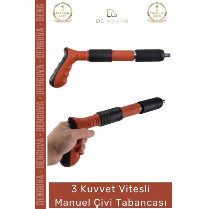 #ÇiviTabancası 3 Vitesli Beton Çelik Ahşap Uyumlu Profesyonel Güç Ayarlı Darbe Etkili Manuel Çivi Tabancası