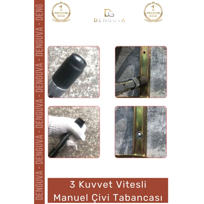 #ÇiviTabancası 3 Vitesli Beton Çelik Ahşap Uyumlu Profesyonel Güç Ayarlı Darbe Etkili Manuel Çivi Tabancası