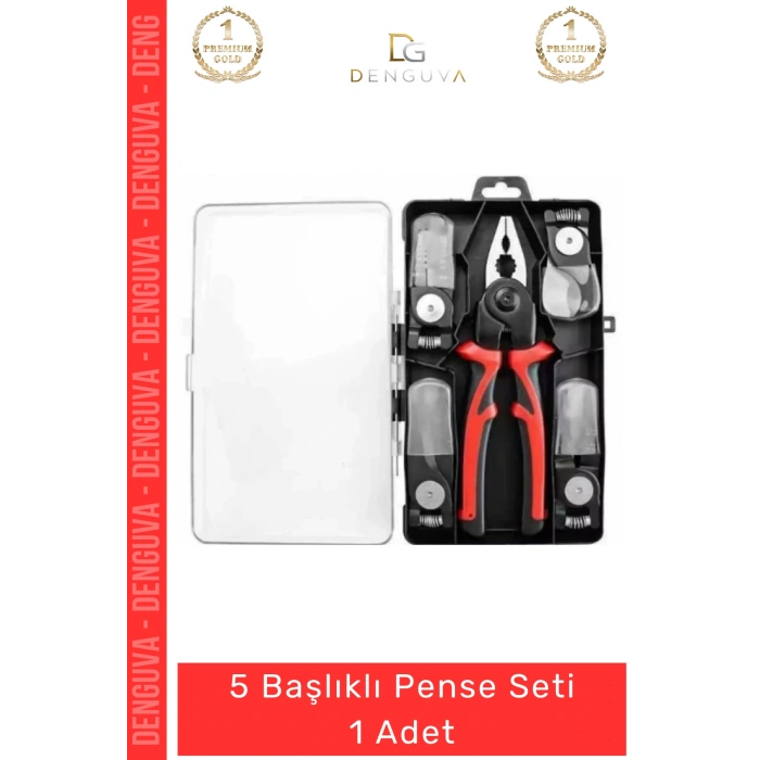 #Pense Çok Fonksiyonlu ğiştirilebilir Profesyonel Çelik El Aletleri Takımı 5 Başlıklı Pense Seti