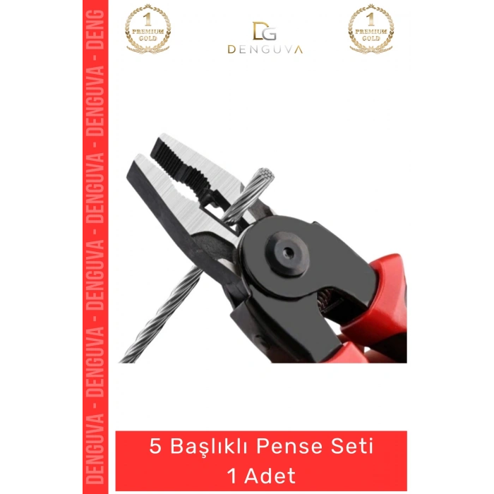 #Pense Çok Fonksiyonlu ğiştirilebilir Profesyonel Çelik El Aletleri Takımı 5 Başlıklı Pense Seti