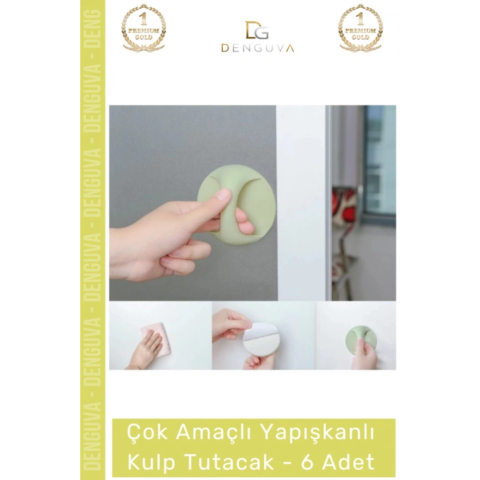 #Kulp Pratik Mobilya Çekmece Dolap Pencere Cam Kapı Kendinden Yapışkanlı Yapışkanlı Kulp Tutacak - 6 Adet