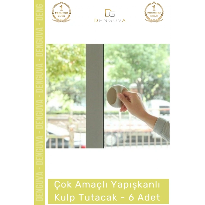 #Kulp Pratik Mobilya Çekmece Dolap Pencere Cam Kapı Kendinden Yapışkanlı Yapışkanlı Kulp Tutacak - 6 Adet