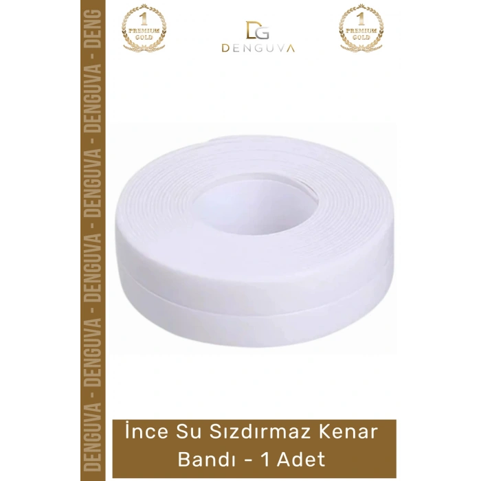 #Bant PVC Mutfak Banyo Tezgah Lavabo Küvet Kenar Koruyucu Su Sızdırmaz Kenar Bandı - 1 Adet