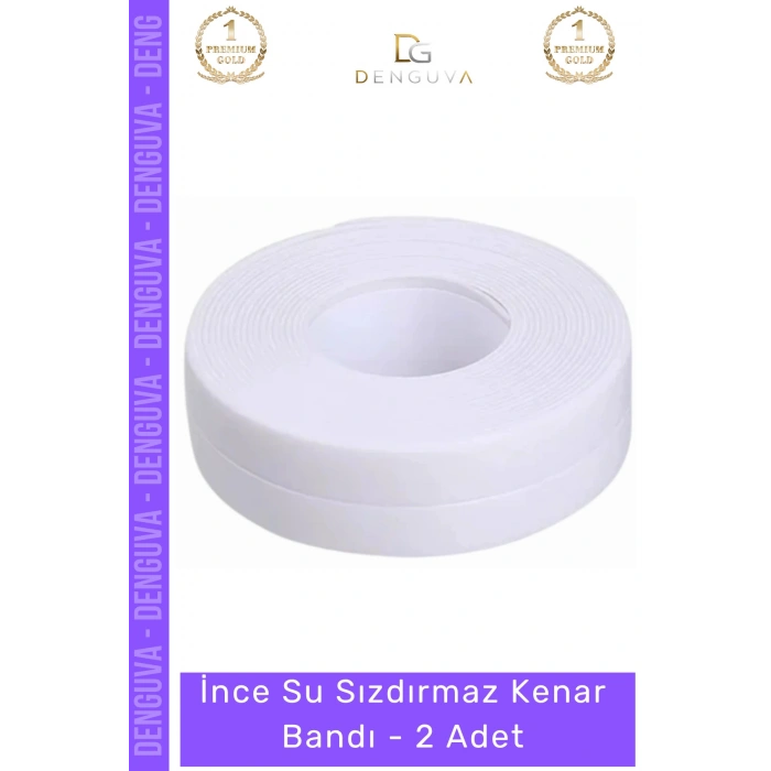 #Bant PVC Mutfak Banyo Tezgah Lavabo Küvet Kenar Koruyucu Su Sızdırmaz Kenar Bandı - 2 Adet