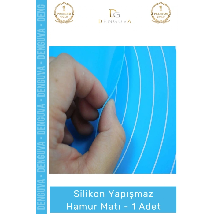 #HamurMatı Gıda Sınıfı Profesyonel Mutfak Tipi Hamur Açma Ölçülü Silikon Yapışmaz Hamur Matı - 1 Adet