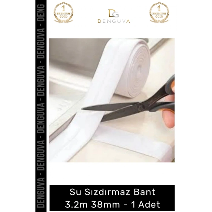 #Bant Mutfak Banyo Lavabo Küvet Kenar Koruyucu Beyaz Esnek Su Sızdırmaz Bant 32m 38mm - 1 Adet
