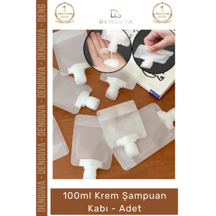 #ŞampuanKabı 100ml Sızdırmaz Seyahat Tipi Kozmetik Dolum Boş Şişe Bagaj Şampuan Kabı Tekrar Kullanılabilir - 3 Adet