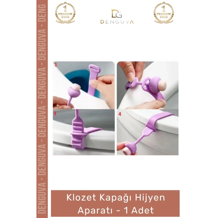 #Klozet Banyo Tuvalet Mantar Tasarım Ergonomik Temassız Kaldırma Klozet Kapağı Hijyen Aparatı - 1 Adet