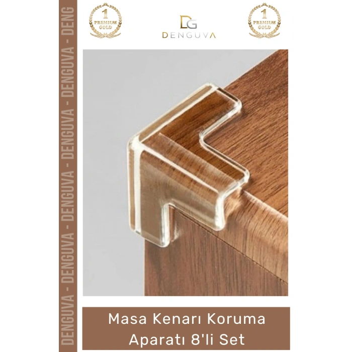 #KenarKoruma Bebek Çocuk Güvenlik Darbe Emici 8li Set Silikon Şeffaf Masa Kenarı Koruma Aparatı