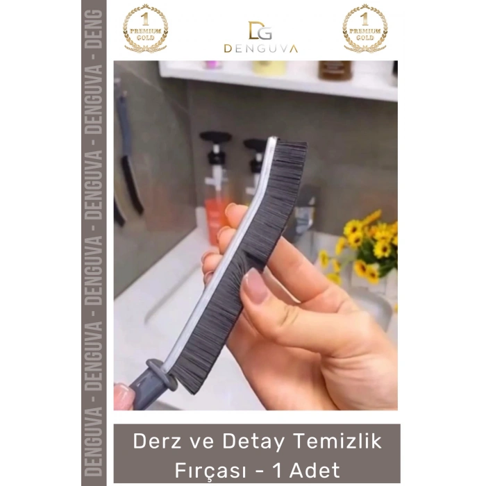 #Fırça Profesyonel Ergonomik Dar Alan Fayans Banyo Mutfak Sağlam Derz Detay Temizlik Fırçası - 1 Adet