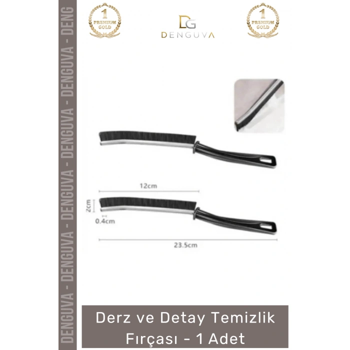#Fırça Profesyonel Ergonomik Dar Alan Fayans Banyo Mutfak Sağlam Derz Detay Temizlik Fırçası - 1 Adet