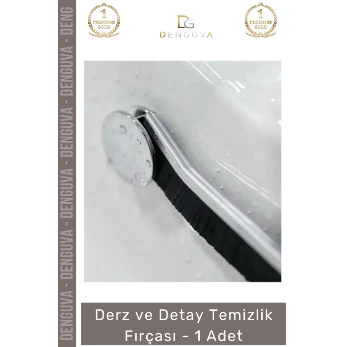 #Fırça Profesyonel Ergonomik Dar Alan Fayans Banyo Mutfak Sağlam Derz Detay Temizlik Fırçası - 1 Adet