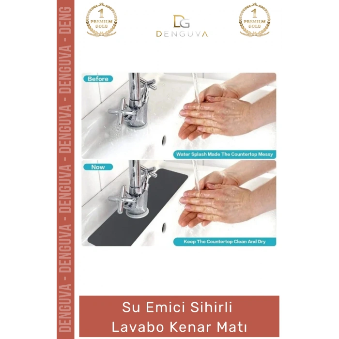 #LavaboMatı Diatom Çamur Mutfak Banyo Su Emici Kaymaz Leke Tutmaz Suni Deri Hijyenik Sihirli Lavabo Matı