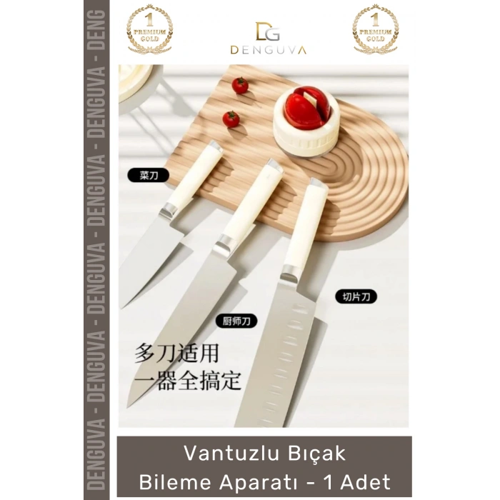 #BıçakBileme Profesyonel Mutfak Vakumlu Pratik Keskinleştirme Şef Vantuzlu Bıçak Bileme - 1 Adet