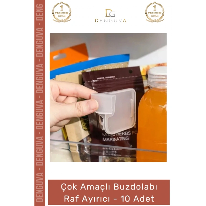 #RafAyırıcı Mutfak Düzenleyici Plastik Organizer Dolap İçi Pratik Set Buzdolabı Raf Ayırıcı - 10 Adet