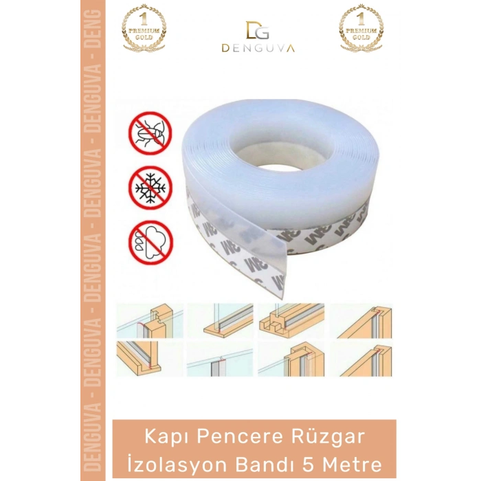 #Bant Profesyonel Sızdırmazlık Isı Tasarrufu Toz Kesici Kapı Pencere Rüzgar İzolasyon Bandı 5m