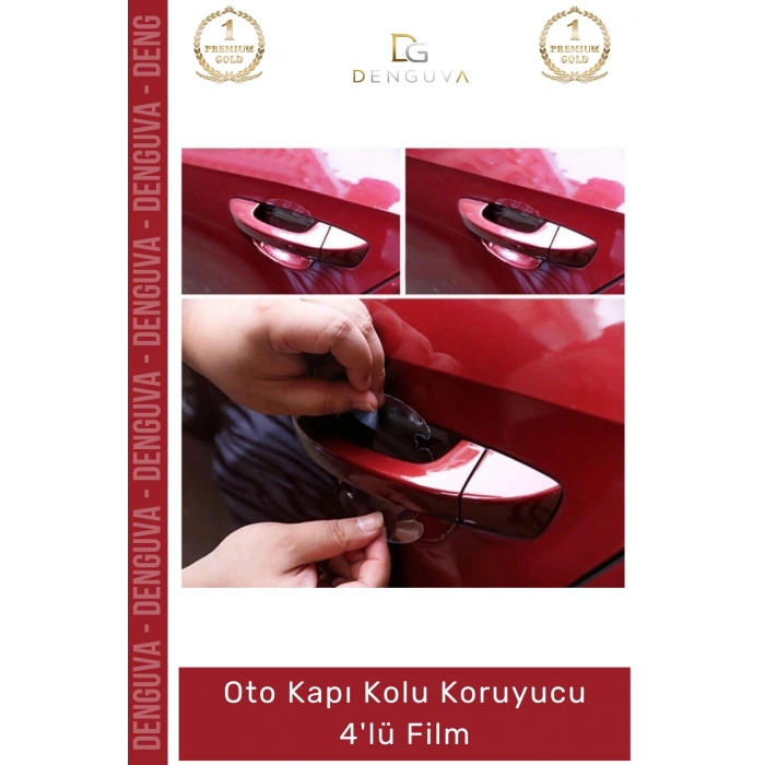 #KapıFilmi Şeffaf Çizilme Karşıtı Dayanıklı Araç Dış Boya Koruyucu Oto Kapı Kolu Koruyucu 4lü Film