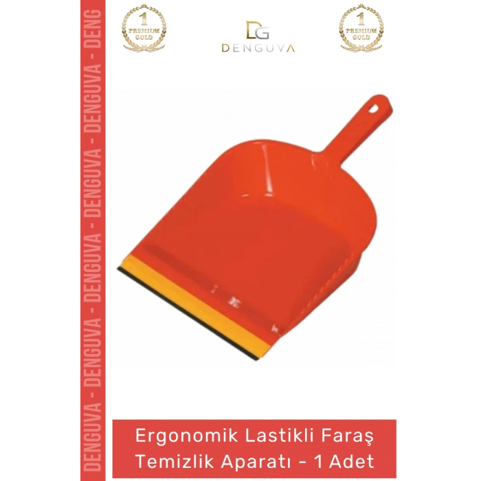 #Faraş Dayanıklı Esnek Lastik Şeritli Pratik Ergonomik Hijyenik Zemin Kaliteli Lastikli Faraş - 1 Adet