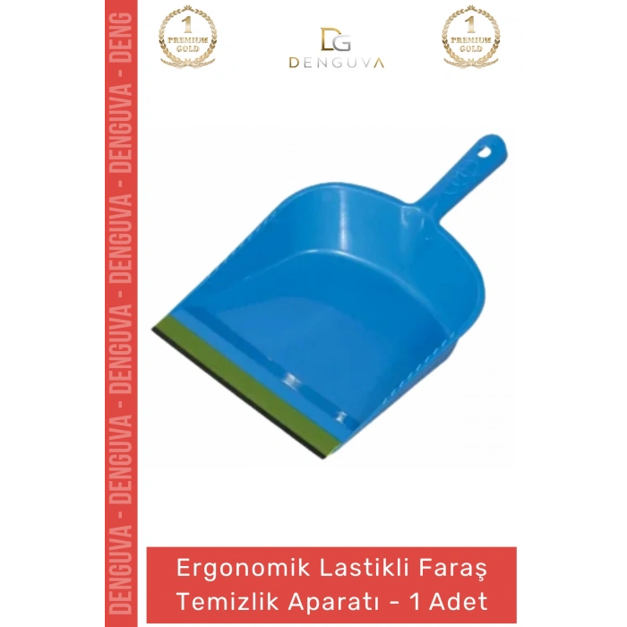 #Faraş Dayanıklı Esnek Lastik Şeritli Pratik Ergonomik Hijyenik Zemin Kaliteli Lastikli Faraş - 1 Adet