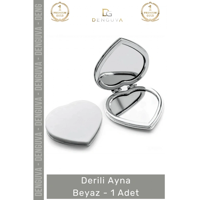 #Ayna Modern Dekoratif Cep Boy Salon Antre Ofis Tasarım Lüks Suni Çerçeve Derili Ayna Beyaz - 1 Adet