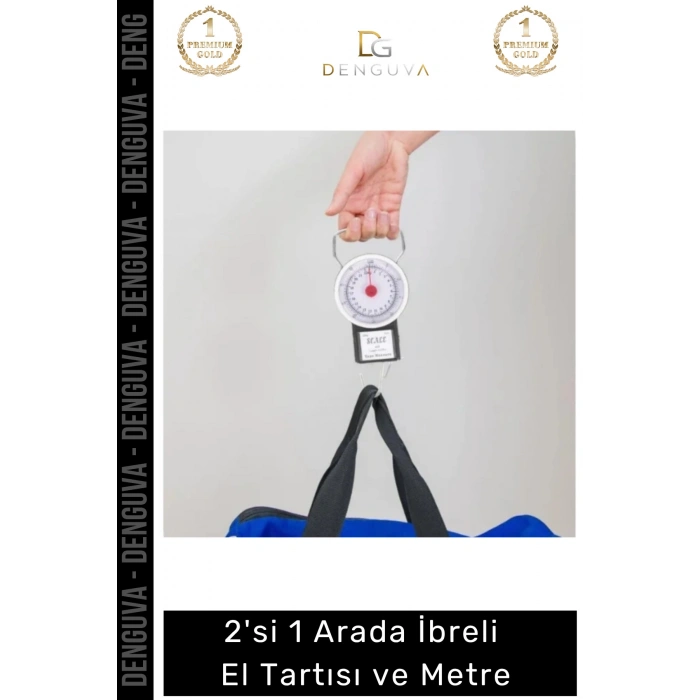 #Tartı Hassas Mekanik Bagaj Balık Askılı 35 Kg Yaylı 2si 1 Arada İbreli El Tartısı Metre