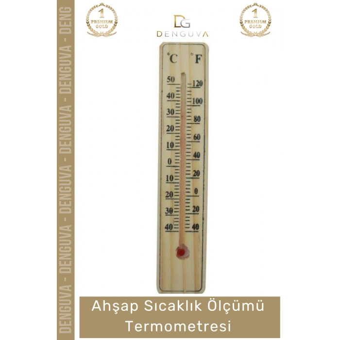 #Termometre Doğal Ahşap Hassas Analog İç Mekan Duvar Tipi Kaliteli Sıcaklık Ölçümü Termometresi 15cm - 1 Adet