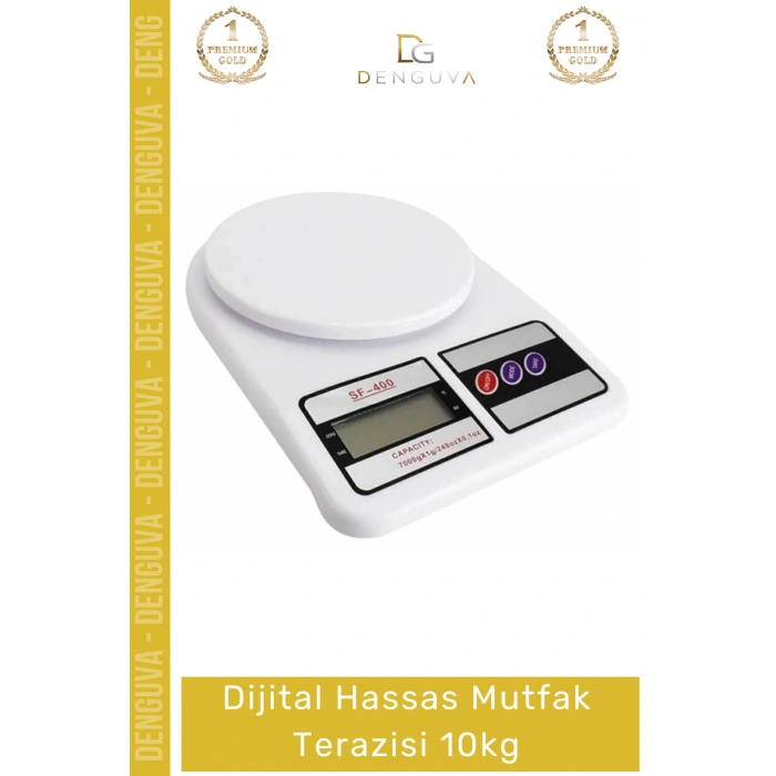#MutfakTartısı Hassas Dijital Elektronik LCD Ekranlı Dara Fonksiyonlu Profesyonel Mutfak Terazisi 10Kg