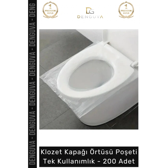 #KlozetPoşeti Klozet Kapağı Örtüsü Poşeti Hijyenik Su Geçirmez Geniş Klozet Tek Kullanımlık 200 Adet