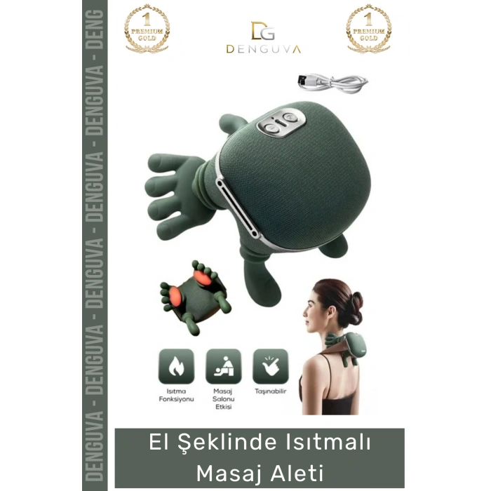 #MasajAleti Ergonomik Profesyonel Terapi Termal Isı Etkili Rahatlama El Şeklinde Isıtmalı Masaj Aleti