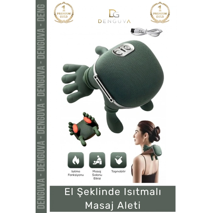 #MasajAleti Ergonomik Profesyonel Terapi Termal Isı Etkili Rahatlama El Şeklinde Isıtmalı Masaj Aleti