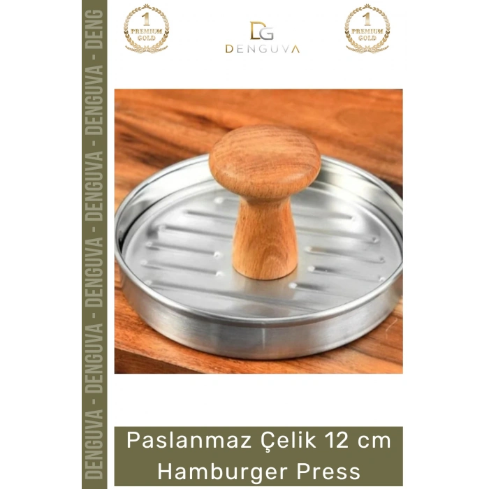 #KöfteKalıbı Paslanmaz Çelik Mutfak Köfte Basma Aparatı Restoran Şekillendirici 12 cm Hamburger Press