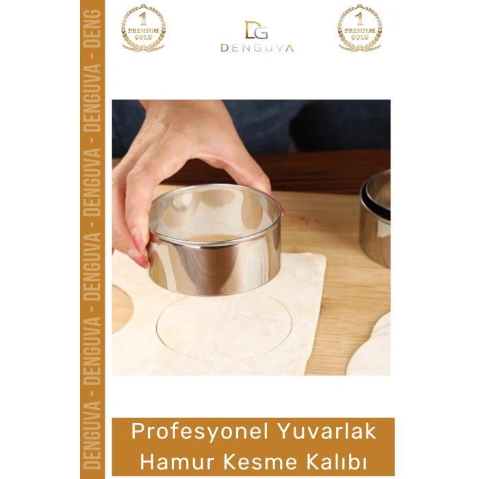 #HamurKalıbı Paslanmaz Çelik Profesyonel Mantı Kurabiye Donut Kesici Eşit Yuvarlak Hamur Kesme Kalıbı