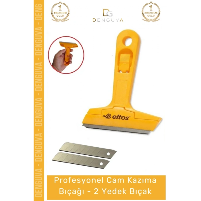 #KazımaBıçağı Profesyonel 100mm Yüzey Temizleme Sıyırıcı Cam Kazıma Bıçağı + 2 Yedek Bıçak Hediyeli