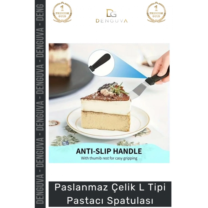 #HamurKalıbı Paslanmaz Çelik Profesyonel Pasta Süsleme Krema Düzeltme Ganaj L Tipi Pastacı Spatulası