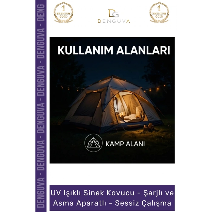 #SinekKovucu Mor Işık Şarjlı Kamp Bahçe Profesyonel Sessiz Modern Güçlü Çalışma UV Işıklı Sinek Kovucu