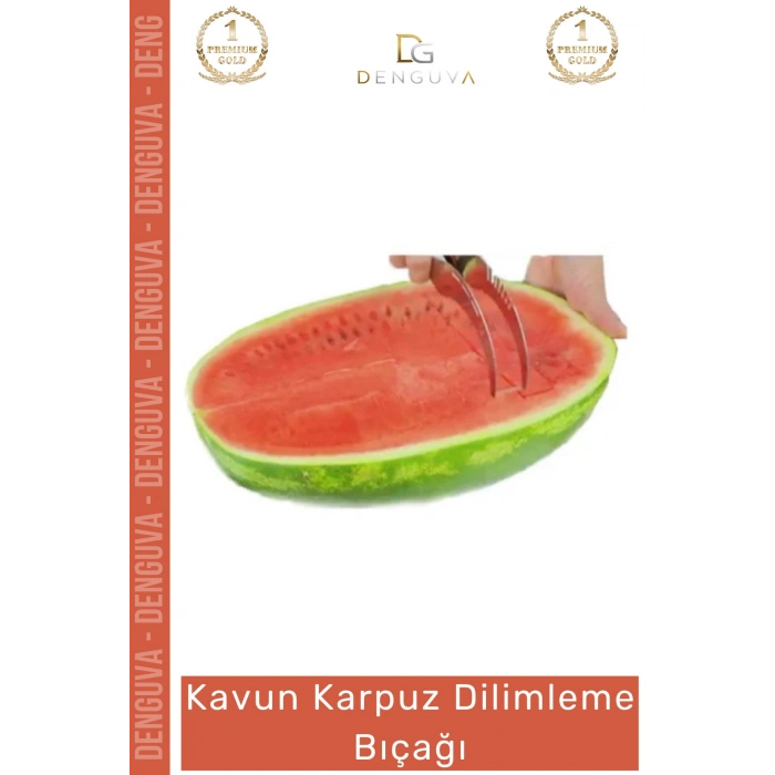 #DilimlemeBıçağı Paslanmaz Çelik Mutfak Servis Sunum Pratik Meyve Kesici Kavun Karpuz Dilimleme Bıçağı