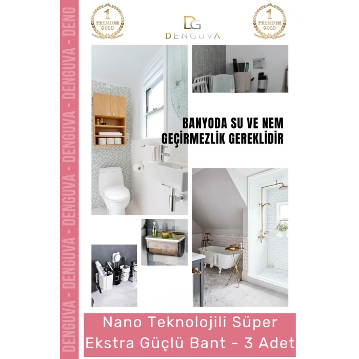 #Bant Çift Taraflı Akrilik Silikonize Şeffaf Güçlü Yapışkanlı Montaj Bant 18 mm x 2 metre - 3 Adet
