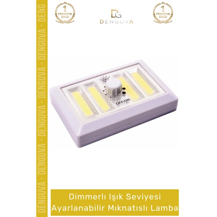 #Lamba Taşınabilir Güçlü Cob LED Dimmerlı Pilli Kamp Çalışma Ayarlanabilir Mıknatıslı Lamba - 1 Adet