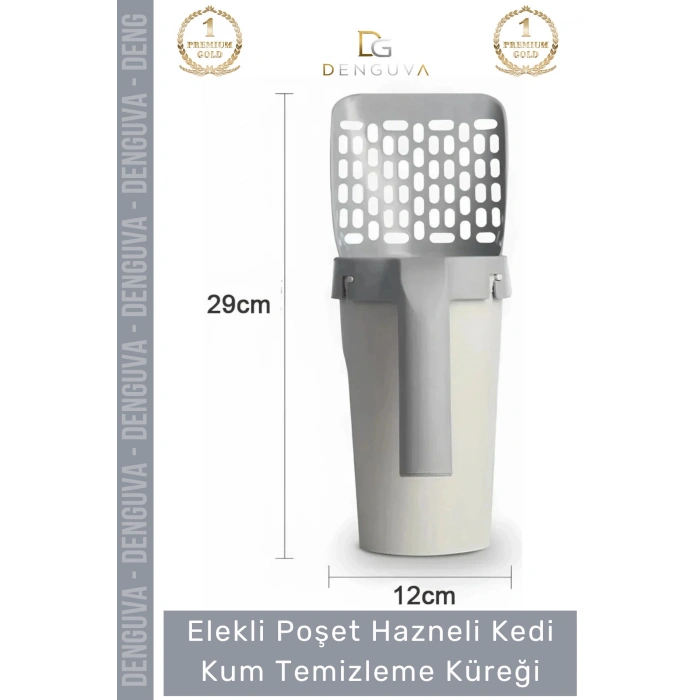 #KumTemizleme Hazneli Pratik Poşetli Hijyenik Dayanıklı Kaliteli Yeni Nesil Tasarım Kedi Kum Temizleme