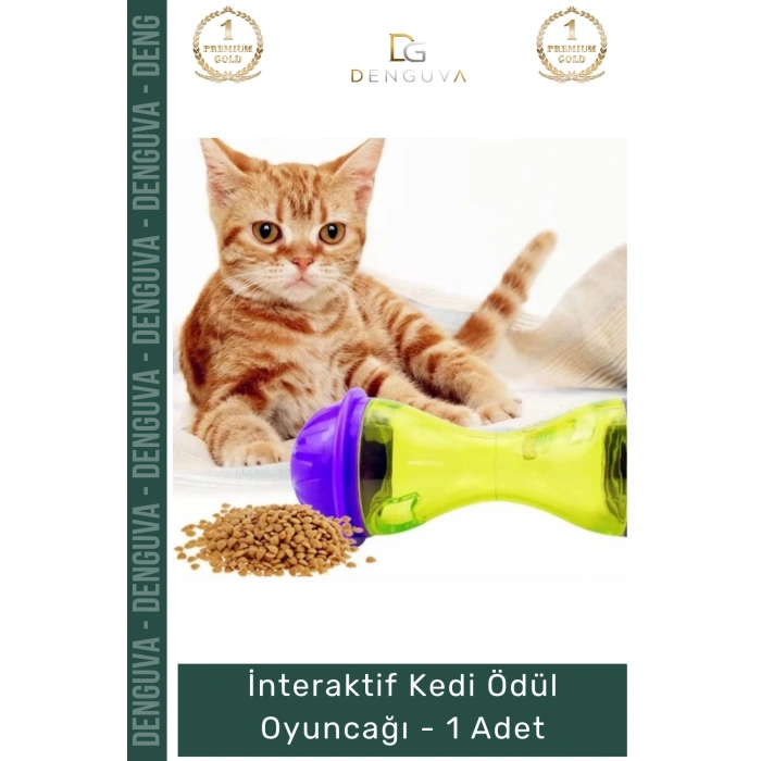 #KediOyuncağı İnteraktif Kedi Avlanma İçgüdüsü Destekleyici Dayanıklı Mor Yeşil Ödül Mamalı Oyuncak