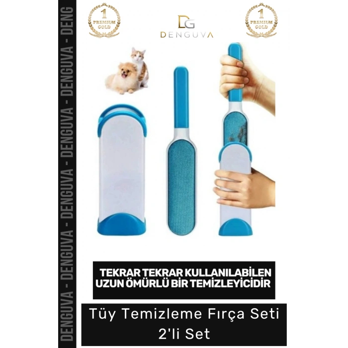 #TüyTemizleme Kedi Köpek Tüy Toplayıcı Pratik Aparat Mobilya Elbise Standlı Tüy Toz Temizleme 2li Fırça Seti