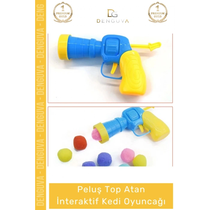 #KediOyuncağı Peluş Top Fırlatan Avlanma İçgüdüsü Geliştirici Eğlenceli İnteraktif Kedi Oyuncağı Seti